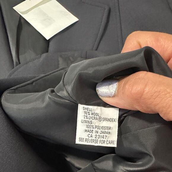 Talbots Dark Grey Two-Piece Suit Set Size 8 NWT - Picture 11 of 12